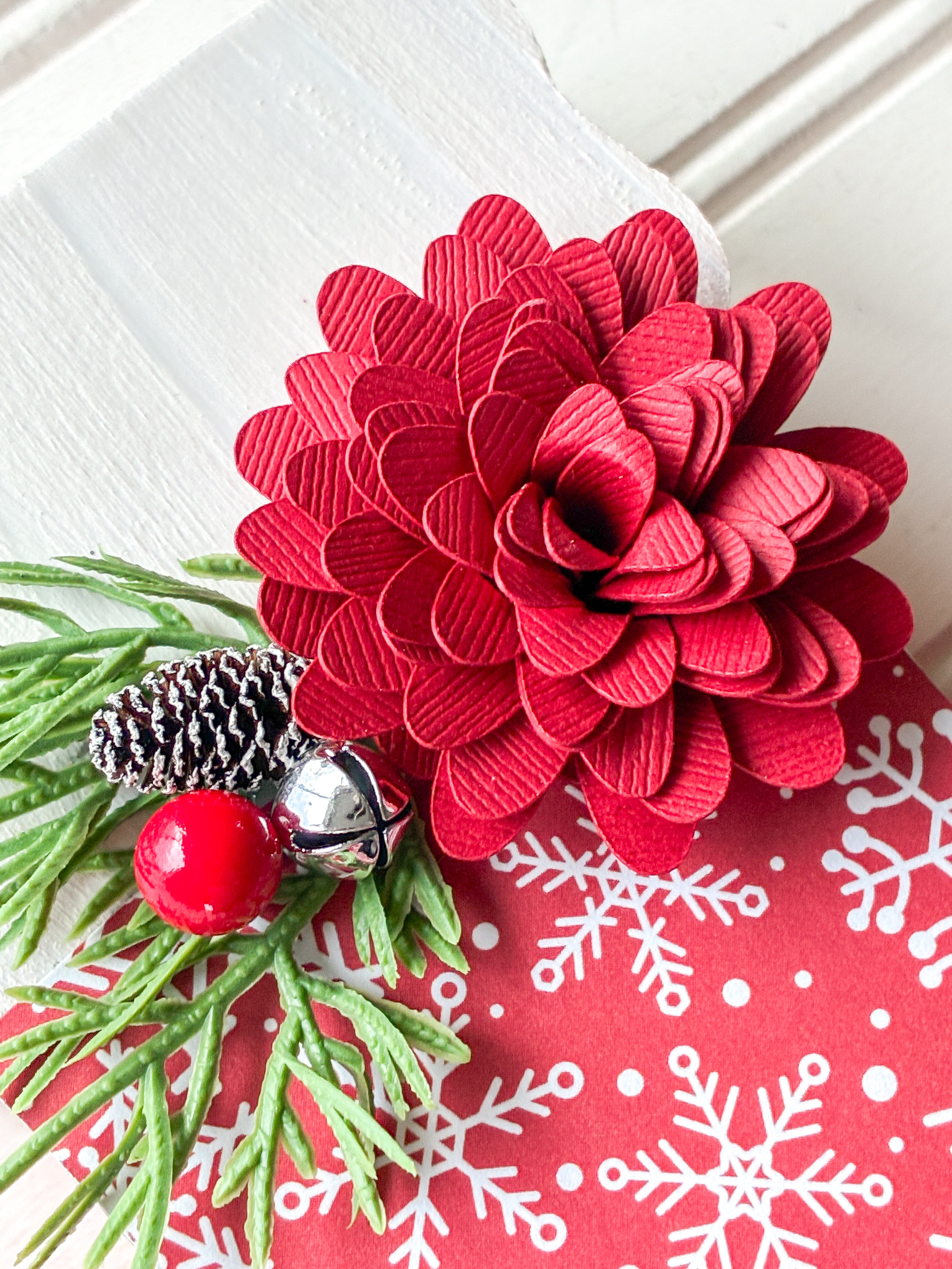 Snowflake Stocking Shelf Sitter