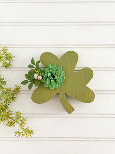 Light Green Shamrock Shelf Sitter