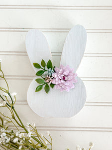 Large Purple Bunny Ears Shelf Sitter