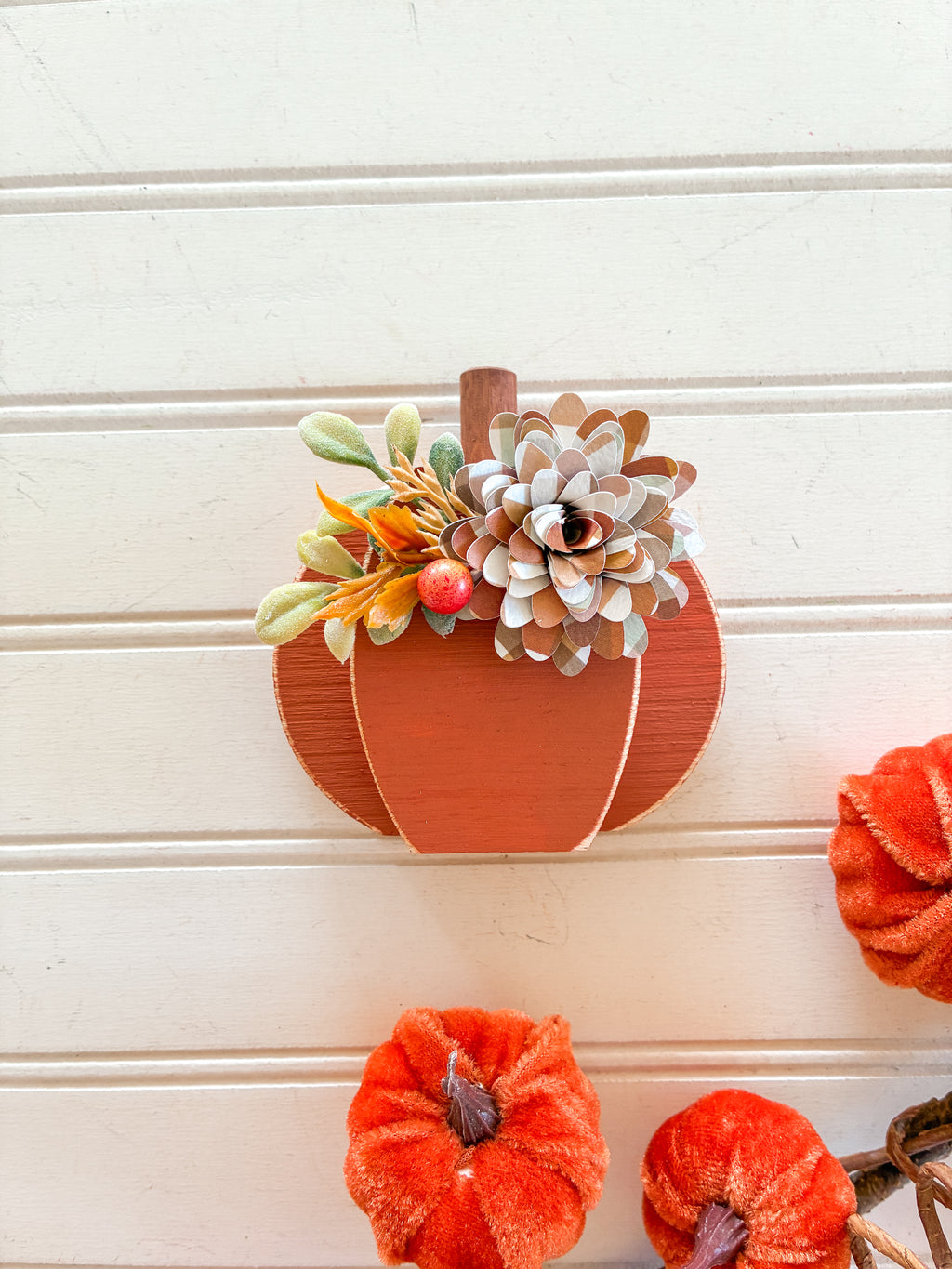 Orange Pumpkin Shelf Sitter