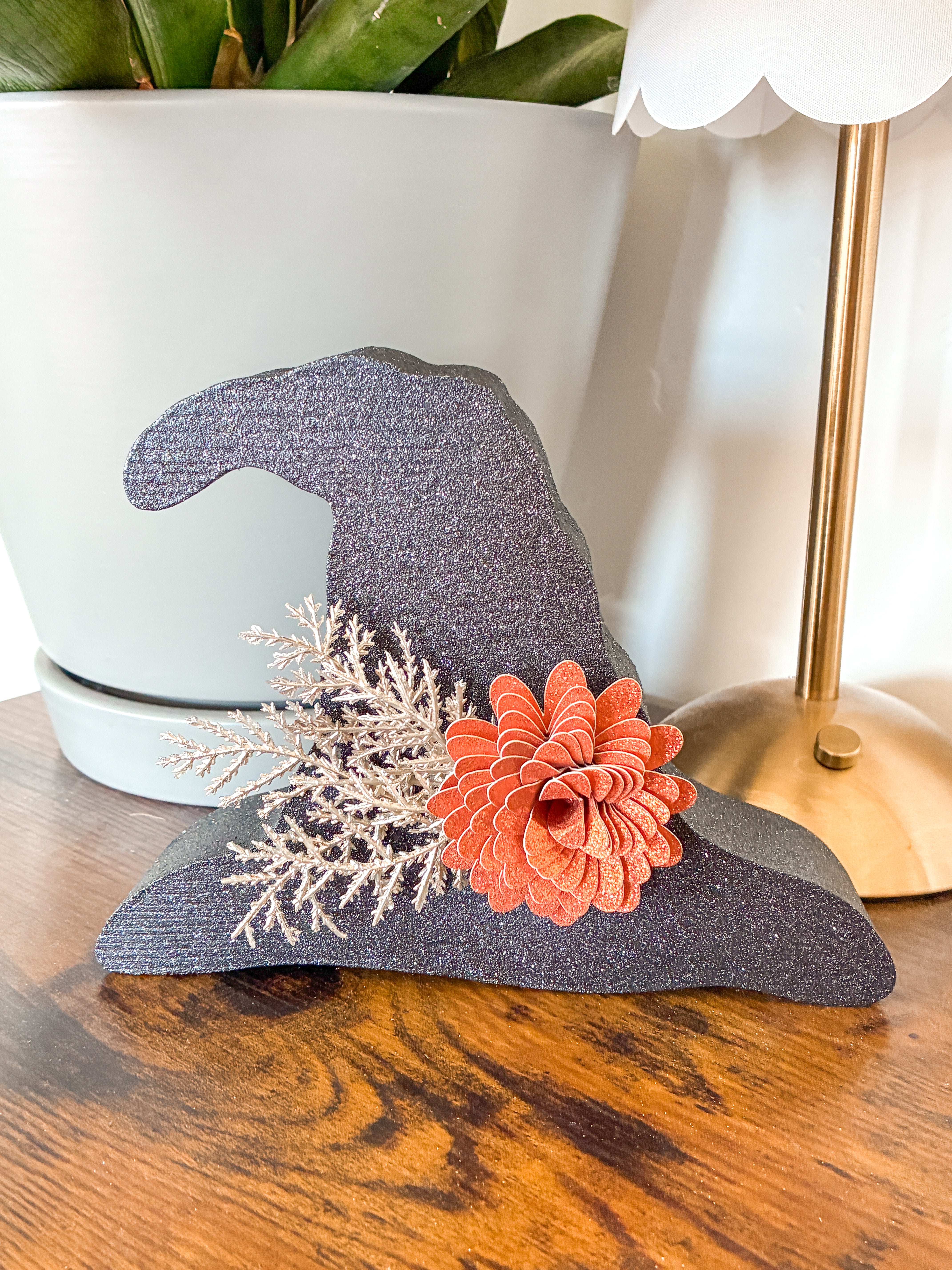 Sparkle Witch Hat Shelf Sitter