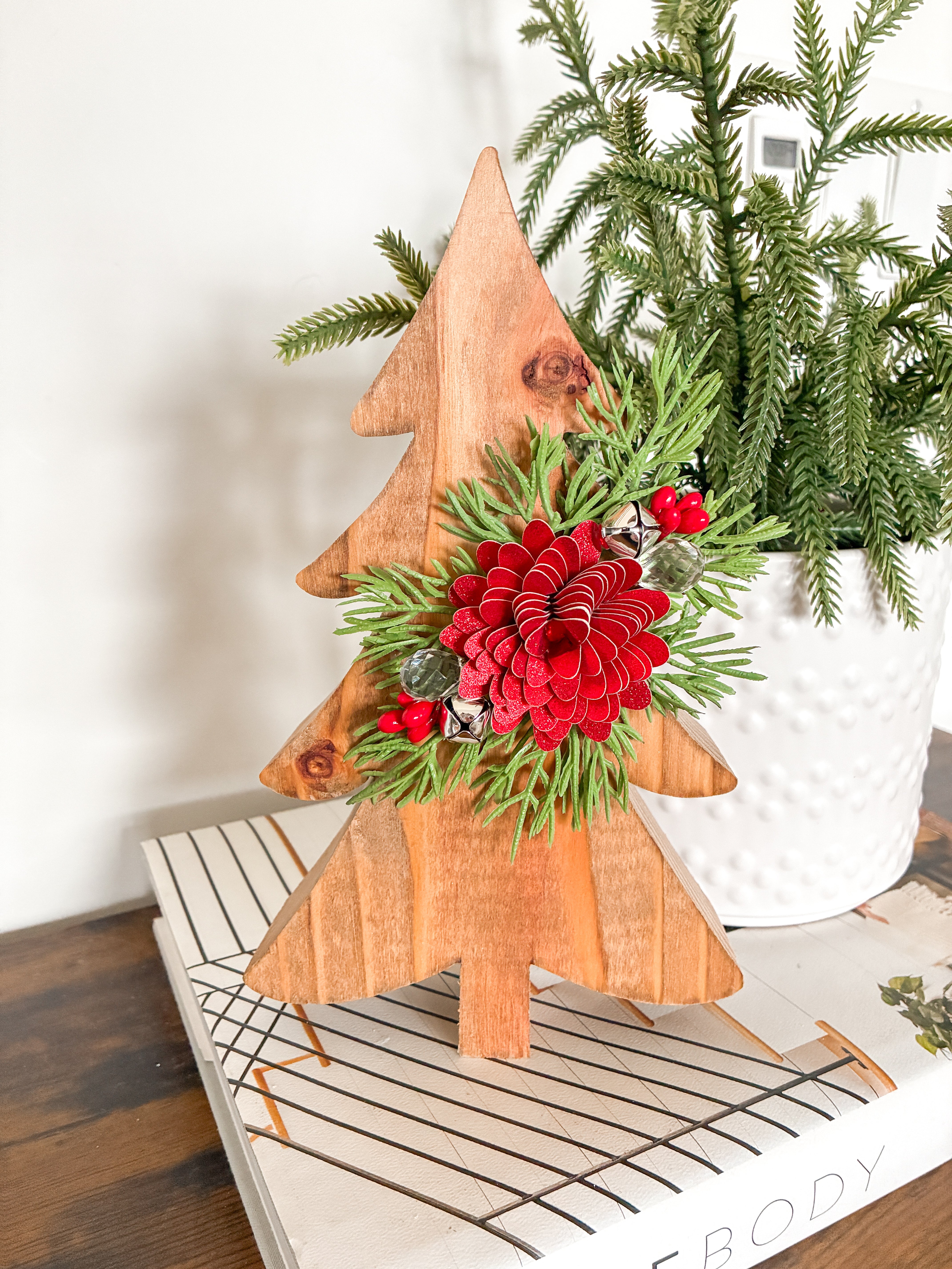 Tree with Red Flower