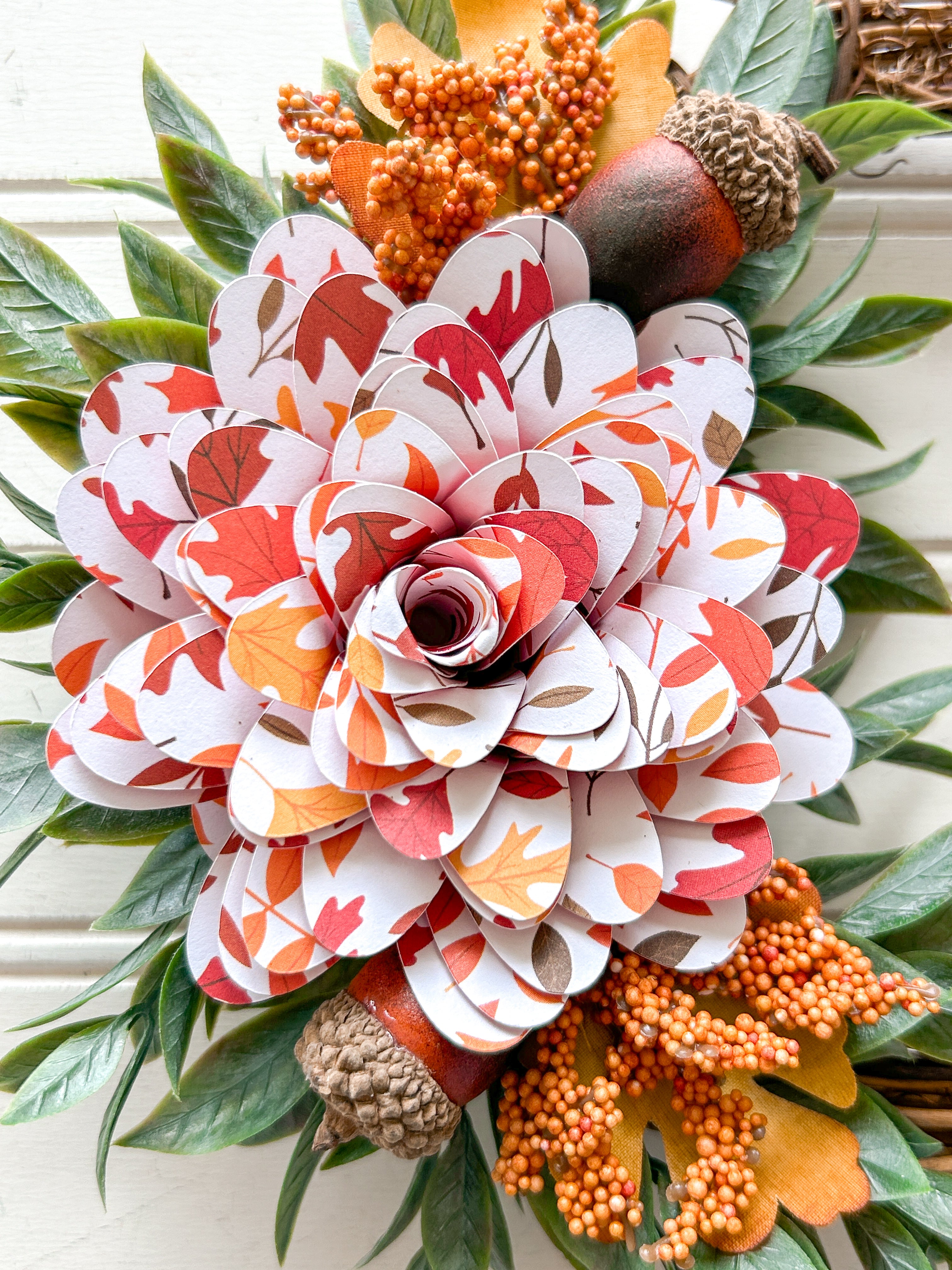 Fall Foliage Mini Wreath